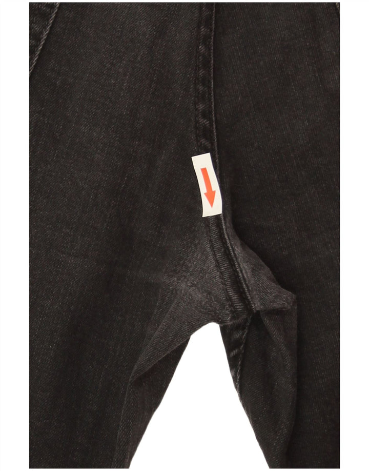 Lee Womens Brooklyn Straight Jeans W36 L34 Black Cotton
