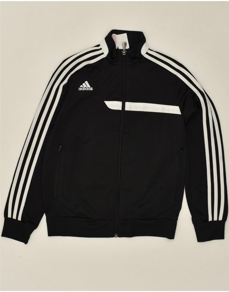 ADIDAS Boys Tracksuit Top Jacket 11-12 Years Large Black Colourblock | Vintage Adidas | Thrift | Second-Hand Adidas | Used Clothing | Messina Hembry 