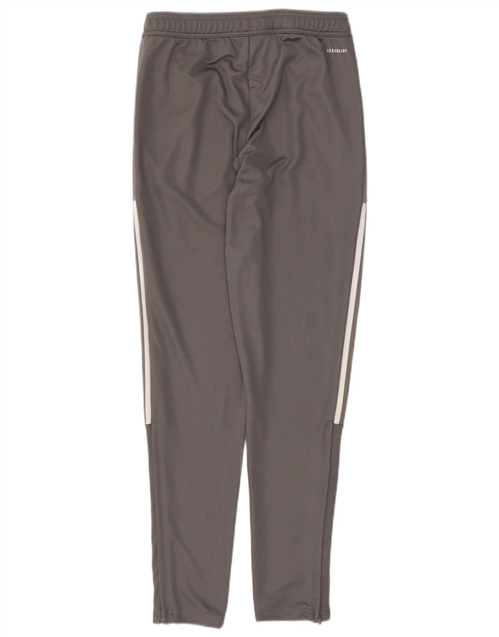 Adidas Mens Aeroready Tracksuit Trousers Small Grey Polyester