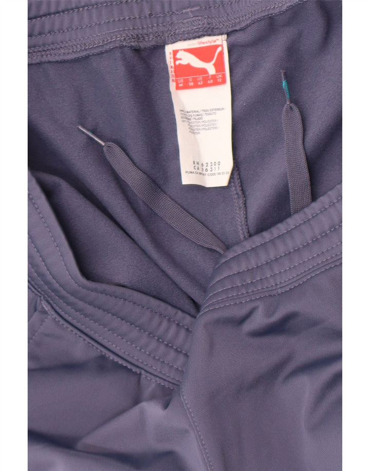 Puma Womens Tracksuit Trousers UK 12 Medium  Blue Polyester