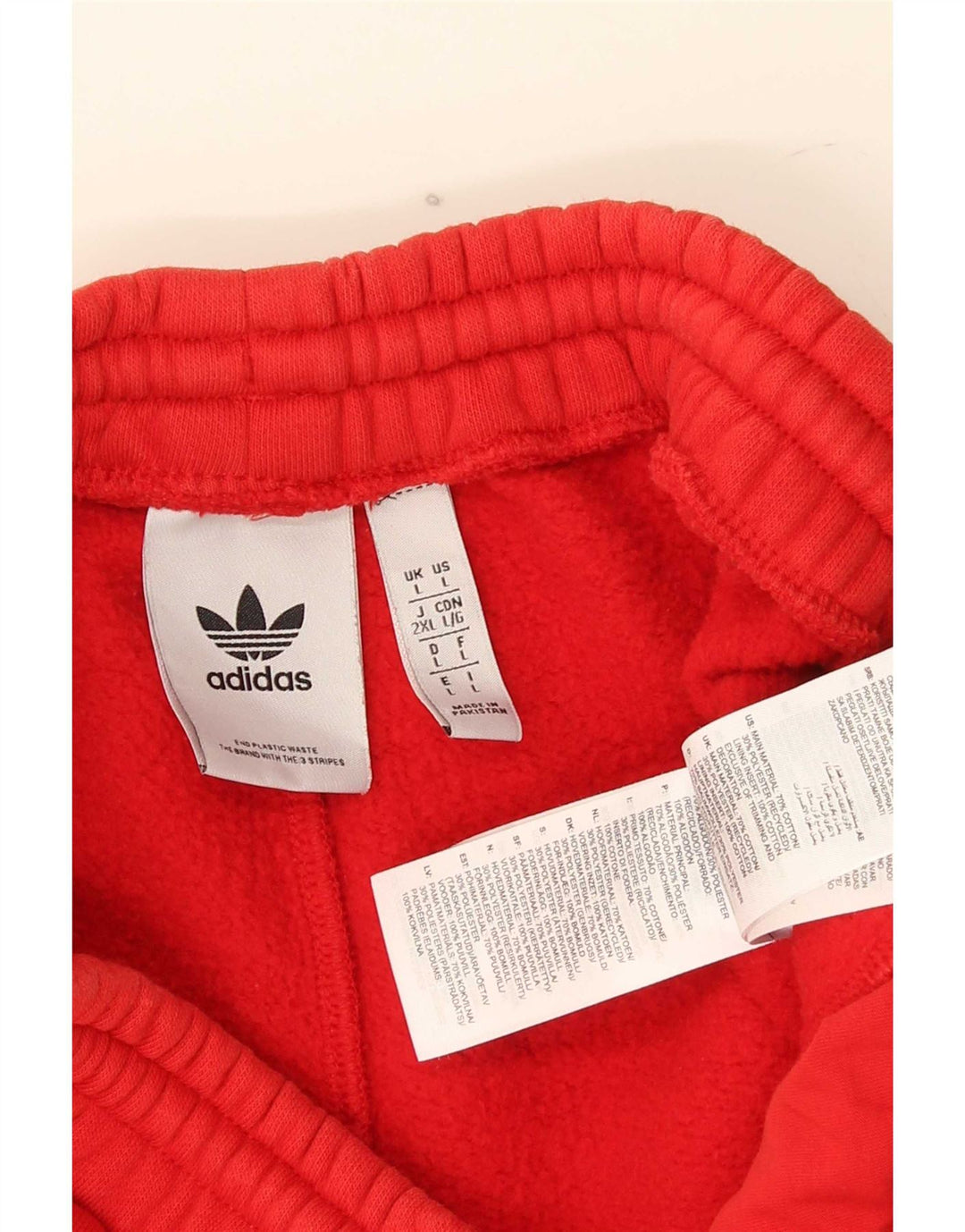 Adidas Mens Sport Shorts Large Red Cotton