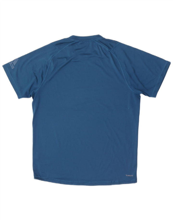Adidas Mens Climalite Graphic T-Shirt Top Large Blue