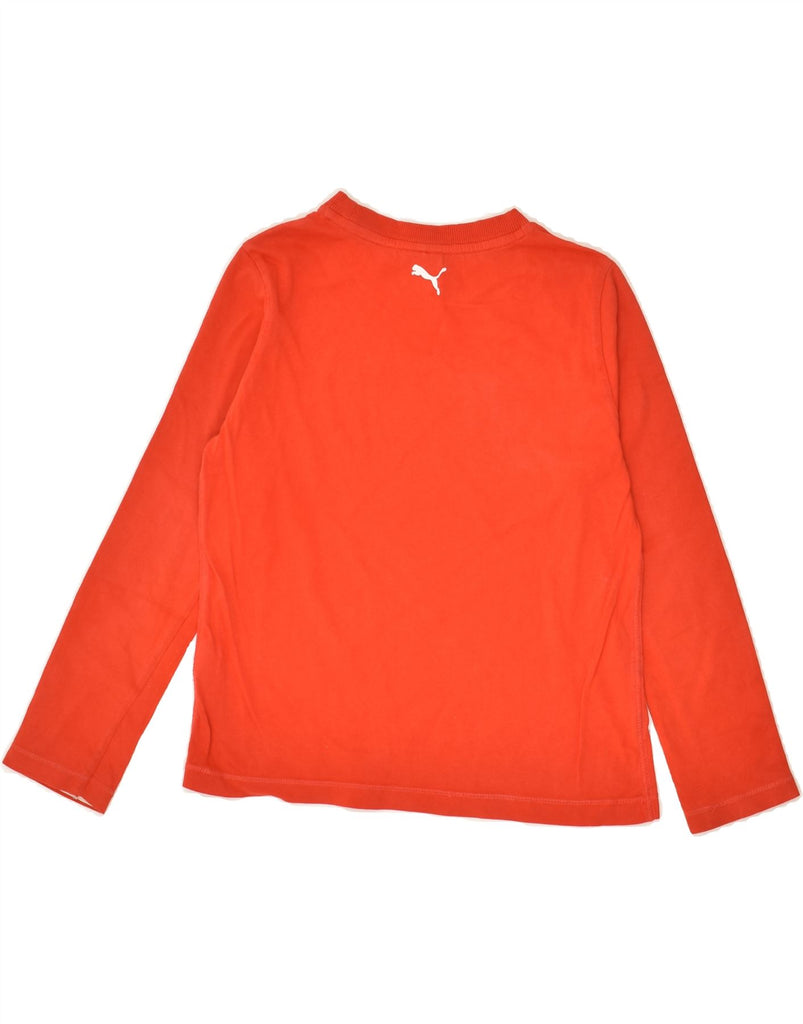 PUMA Boys Graphic Top Long Sleeve 9-10 Years Medium Red | Vintage Puma | Thrift | Second-Hand Puma | Used Clothing | Messina Hembry 