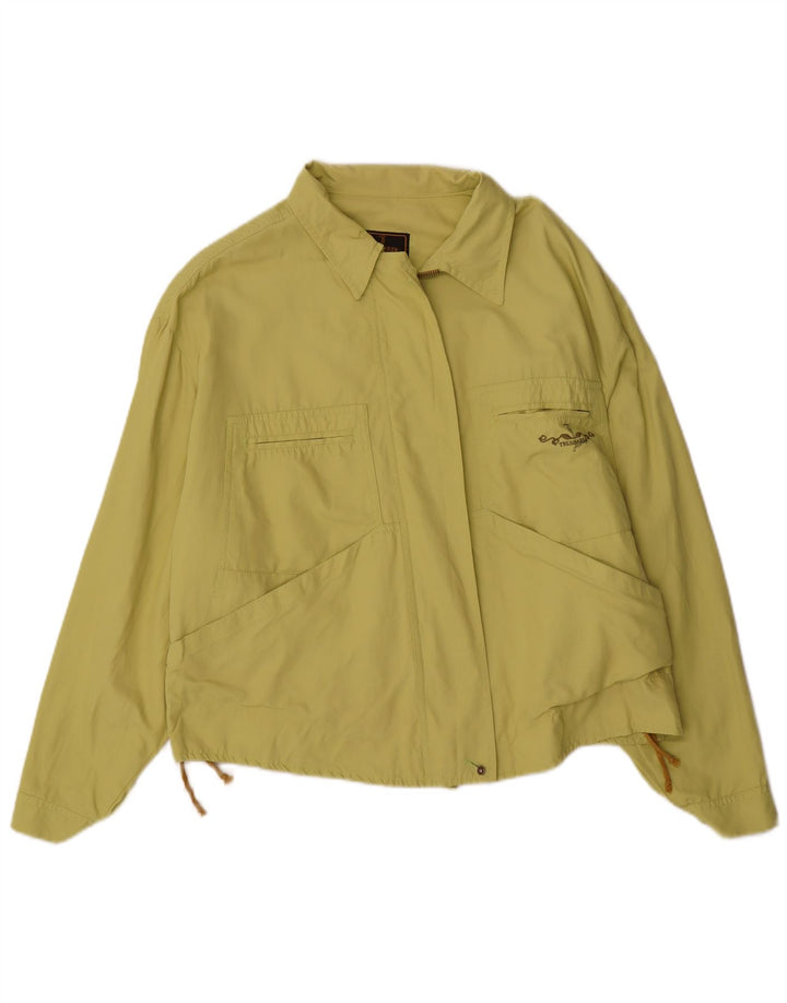 Trussardi Jeans Womens Oversized Bomber Jacket IT 44 Medium Green Polyamide