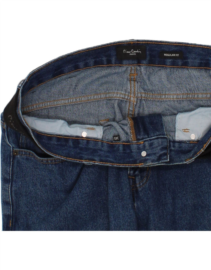 PIERRE CARDIN Mens Regular Fit Straight Jeans W34 L26 Blue Vintage Pierre Cardin and Second-Hand Pierre Cardin from Messina Hembry 