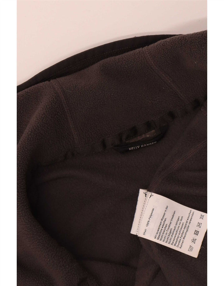 Helly Hansen Mens Hooded Fleece Jacket UK 40 Large Grey Polyester