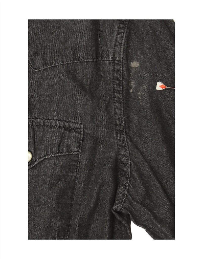 LEVI'S Mens Denim Shirt Medium Grey Cotton Vintage Levi's and Second-Hand Levi's from Messina Hembry 