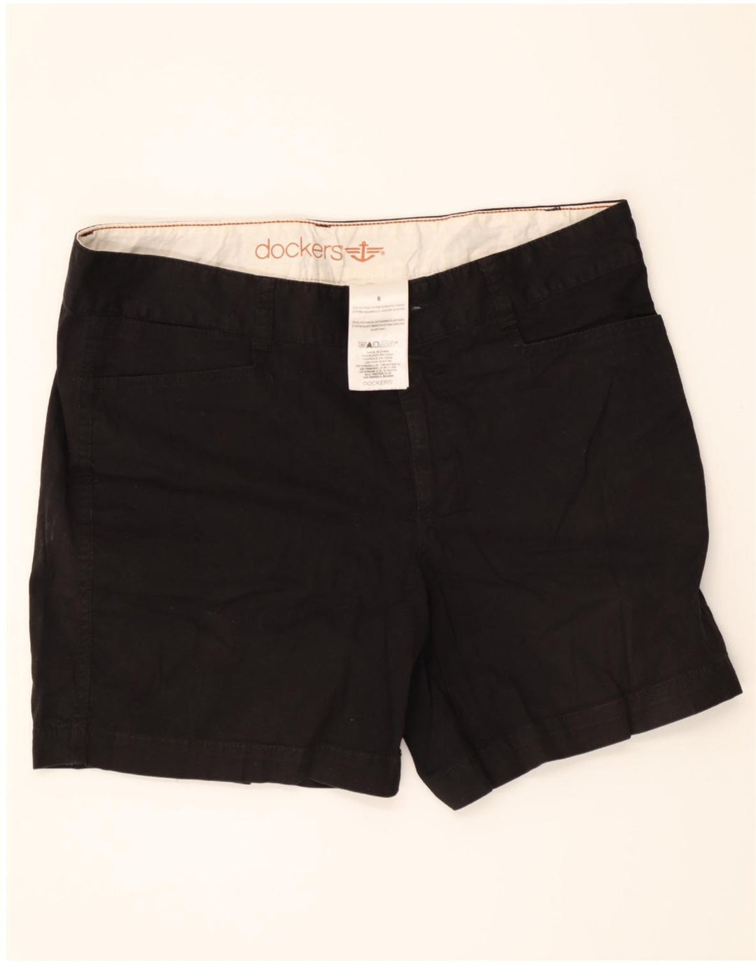 DOCKERS Womens Casual Shorts US 6 Medium W28  Black Cotton Vintage Dockers and Second-Hand Dockers from Messina Hembry 