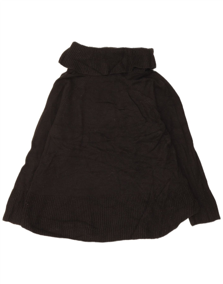 CALVIN KLEIN Womens Roll Neck Jumper Sweater UK 18 XL Black Acrylic