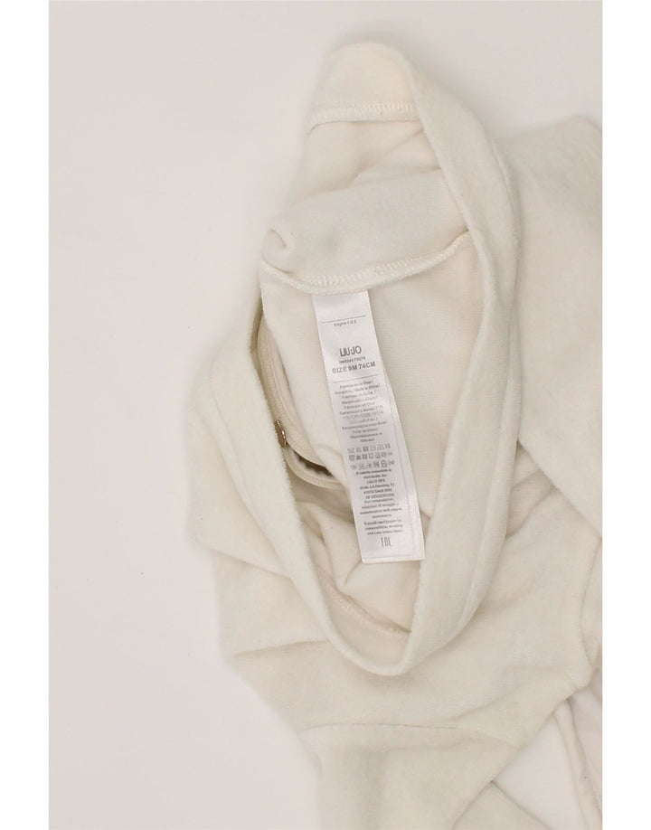 LIU JO Baby Girls Zip Hoodie Sweater 6-9 Months White Cotton Vintage Liu Jo and Second-Hand Liu Jo from Messina Hembry 