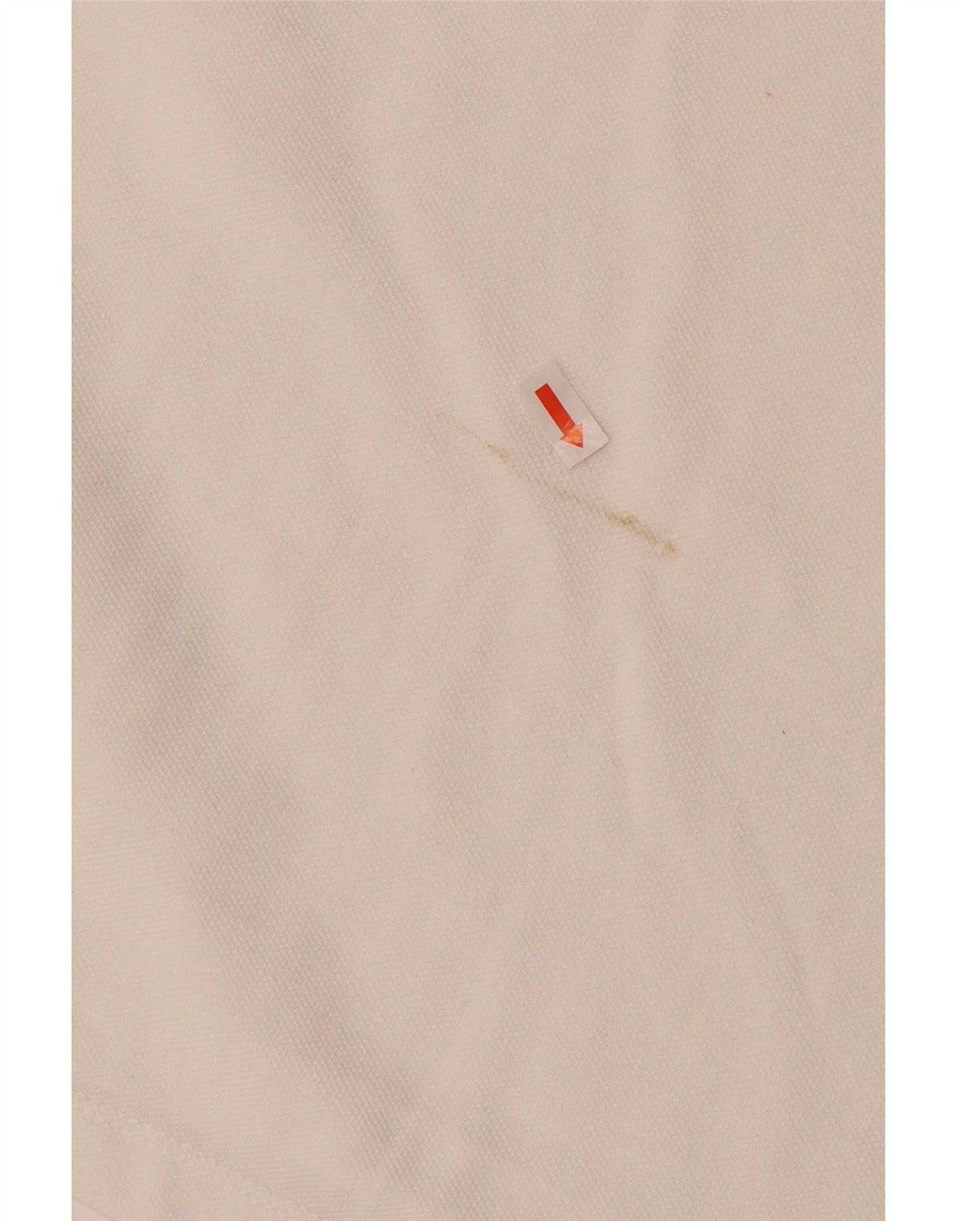 Blend Mens Polo Shirt Large White Striped Cotton