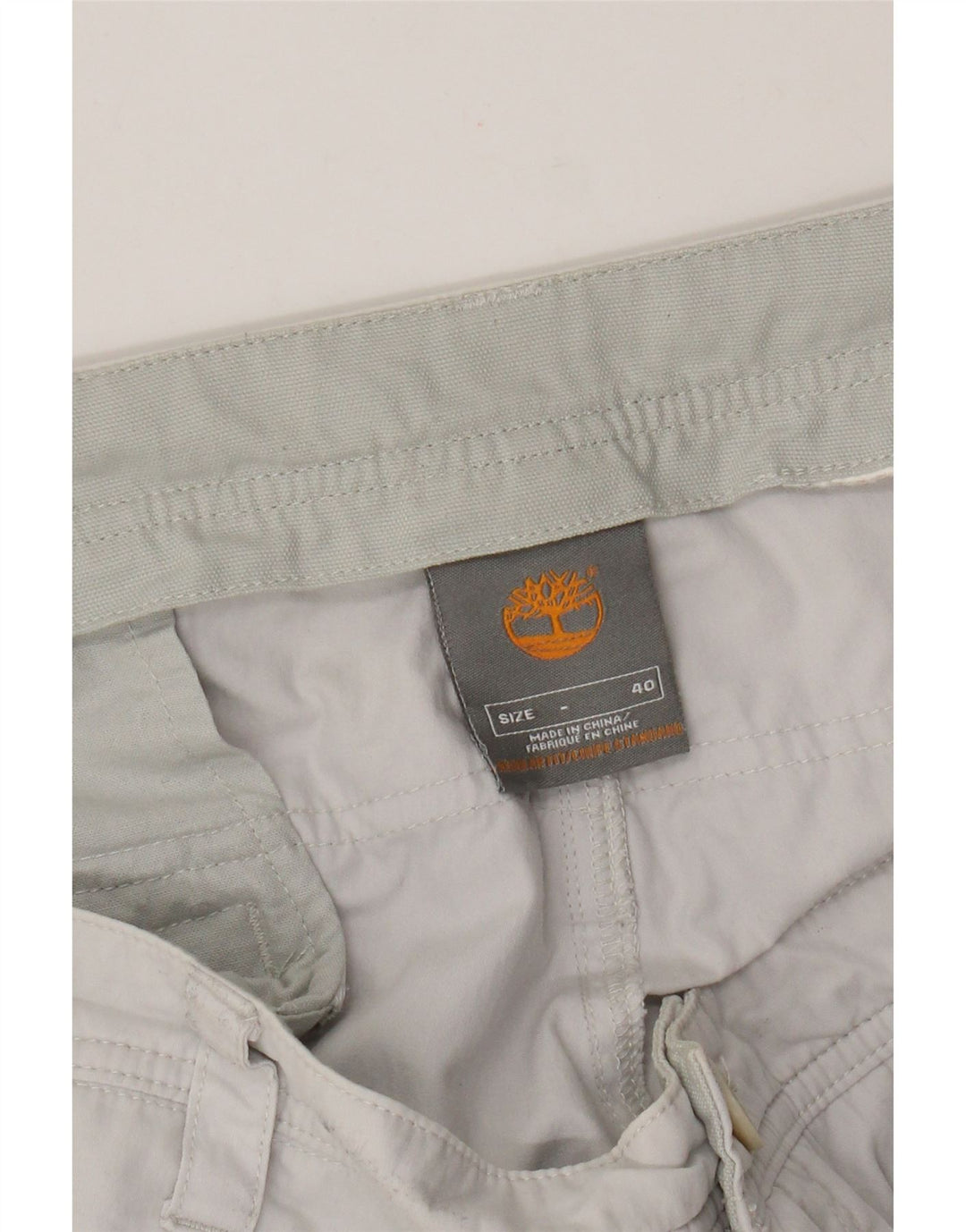 Timberland Mens Straight Cargo Trousers W40 L31 Grey