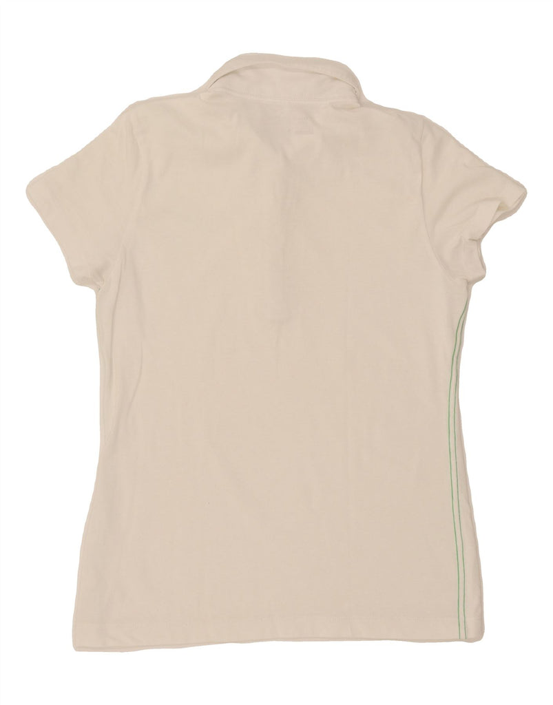 NIKE Womens Dri Fit Polo Shirt UK 12 Medium White Vintage Nike and Second-Hand Nike from Messina Hembry 