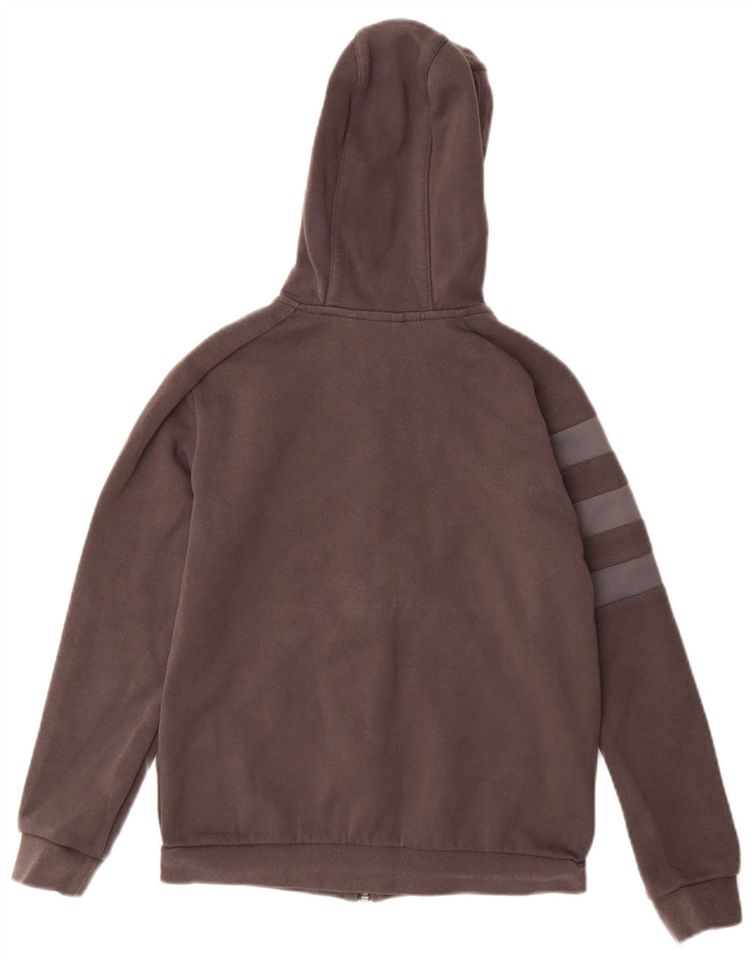 ADIDAS Girls Munster Rugby Zip Hoodie Sweater 11-12 Years Grey Cotton