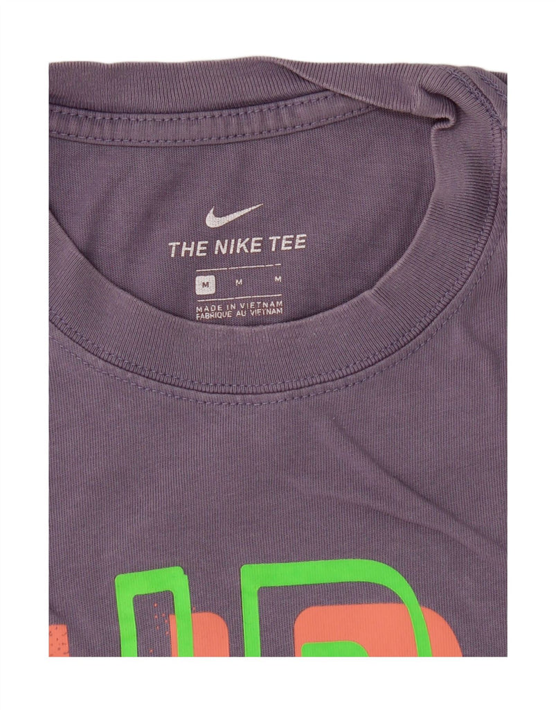 NIKE Mens Graphic T-Shirt Top Medium Purple Cotton Vintage Nike and Second-Hand Nike from Messina Hembry 