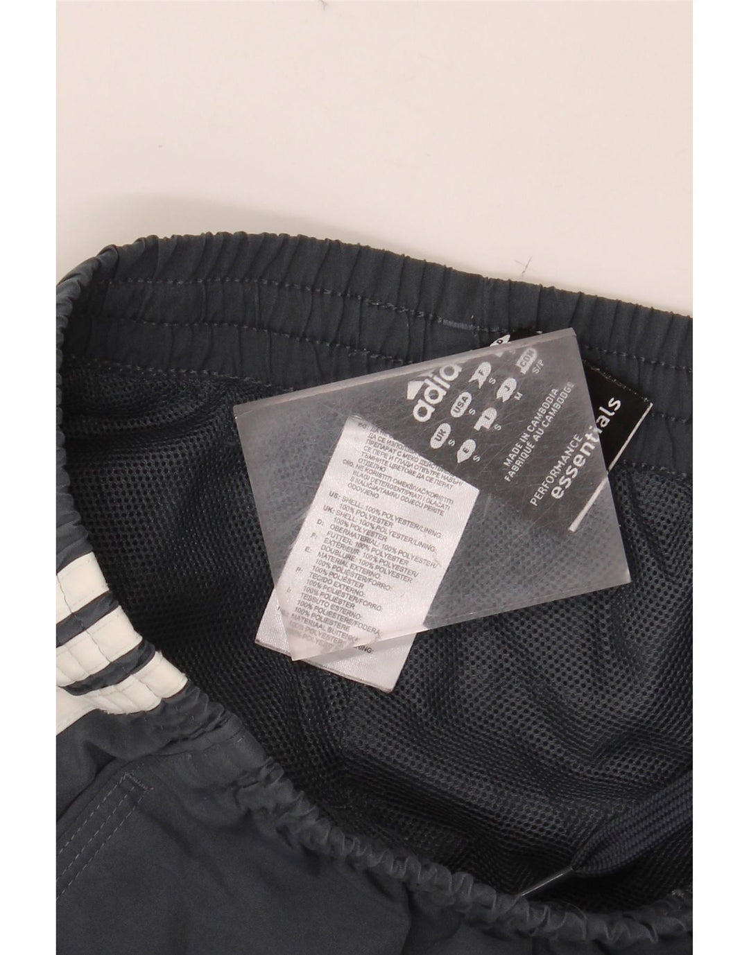 ADIDAS Womens Climalite Sport Shorts UK 10 Small  Navy Blue Polyester