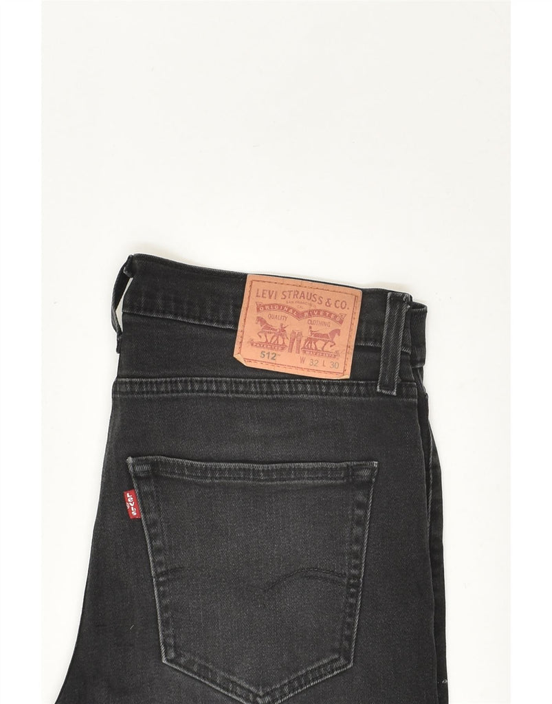 LEVI'S Mens 512 Slim Jeans W32 L30 Black Cotton | Vintage Levi's | Thrift | Second-Hand Levi's | Used Clothing | Messina Hembry 