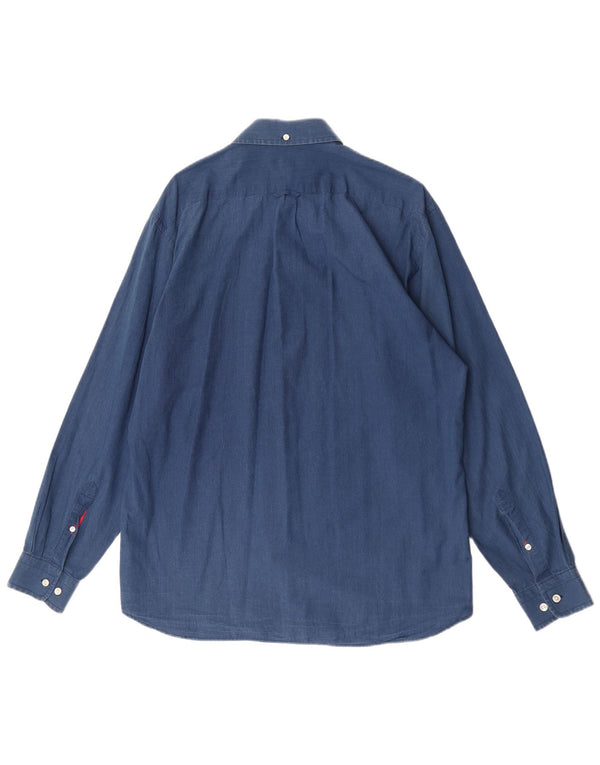 GANT Mens Regular Fit Shirt Large Blue Cotton