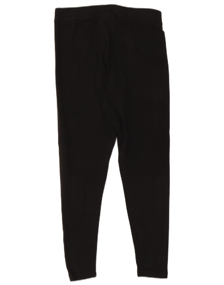 ADIDAS Womens Graphic Leggings UK 18 XL Black Cotton