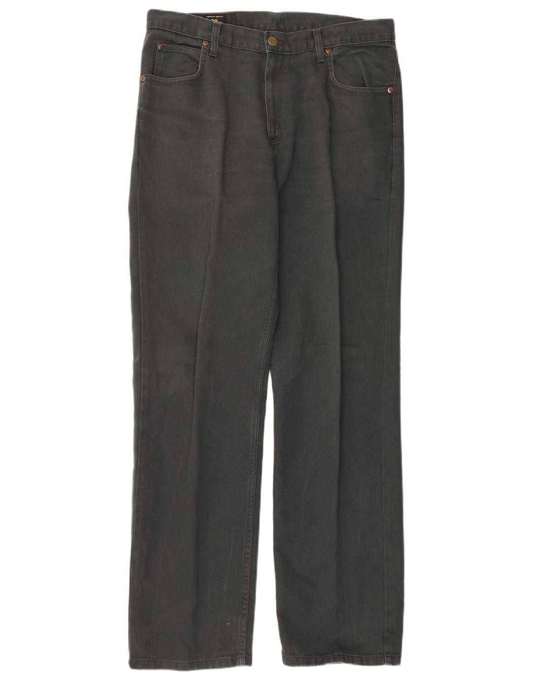 LEE Mens Straight Jeans W34 L32 Grey Cotton