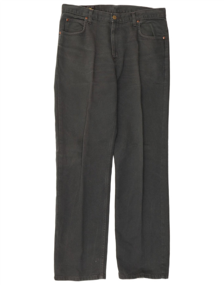 LEE Mens Straight Jeans W34 L32 Grey Cotton