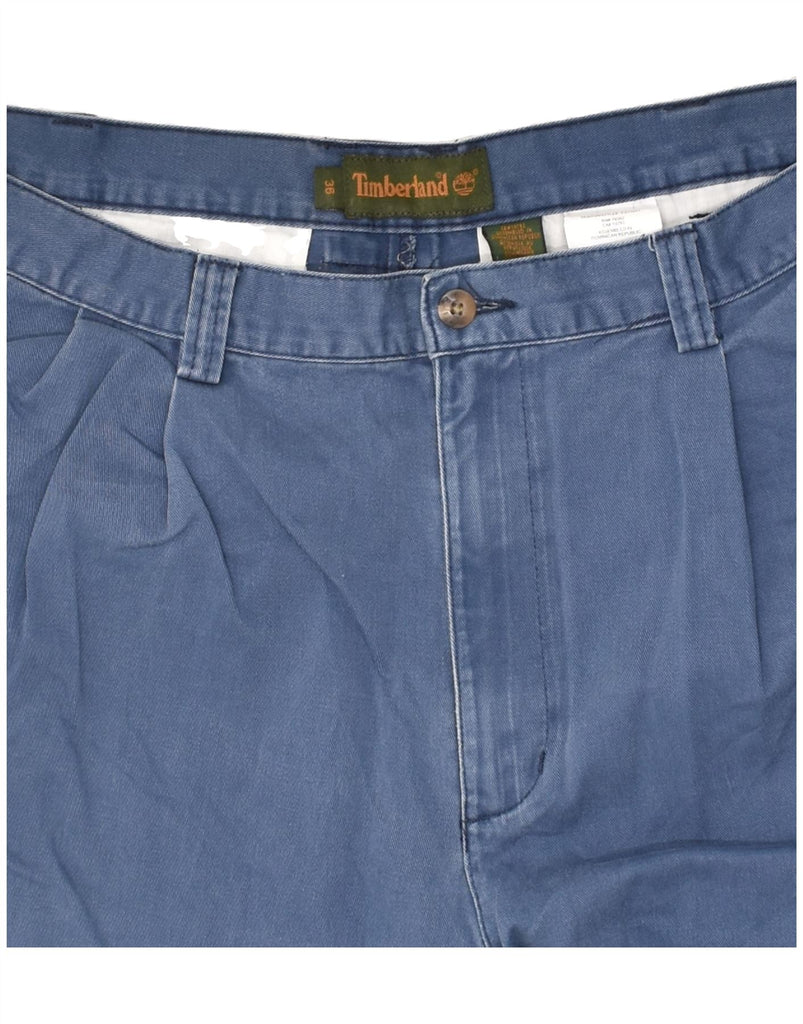 TIMBERLAND Mens Tapered Chino Trousers W36 L30 Blue Cotton | Vintage Timberland | Thrift | Second-Hand Timberland | Used Clothing | Messina Hembry 