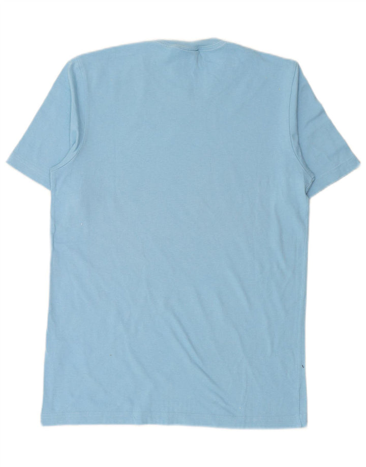 ADIDAS Mens Graphic T-Shirt Top Small Blue Cotton