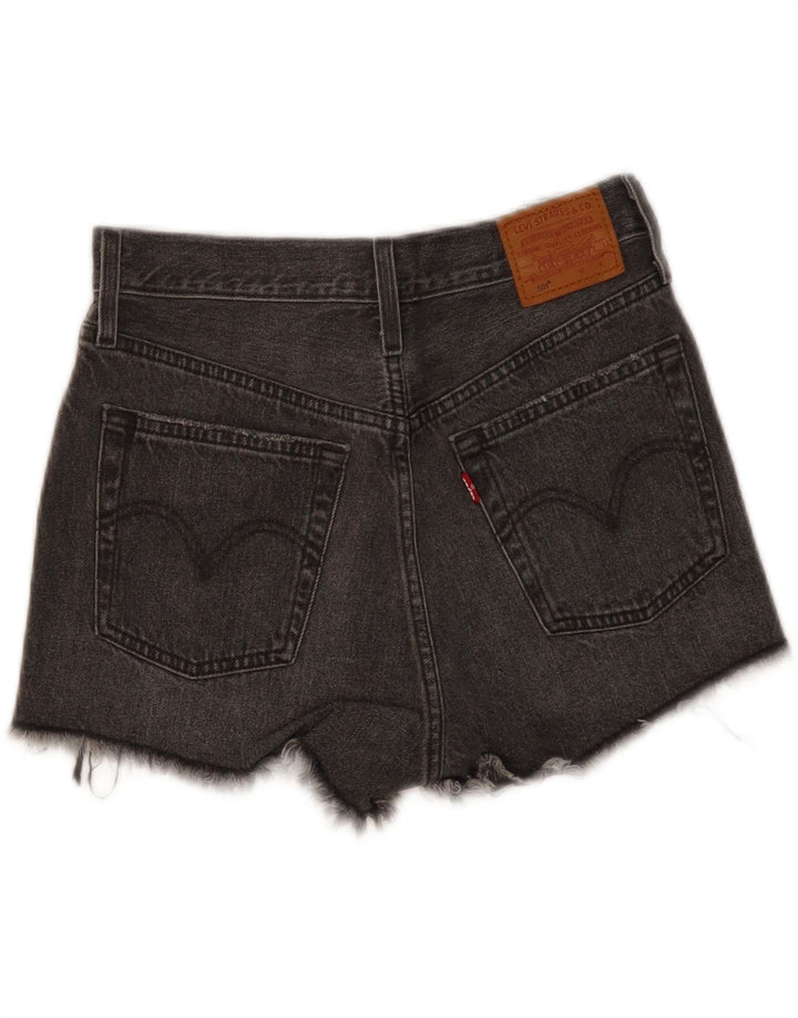 LEVI'S Womens 501 Denim Shorts W26 Small Grey Cotton Vintage Levi's and Second-Hand Levi's from Messina Hembry 