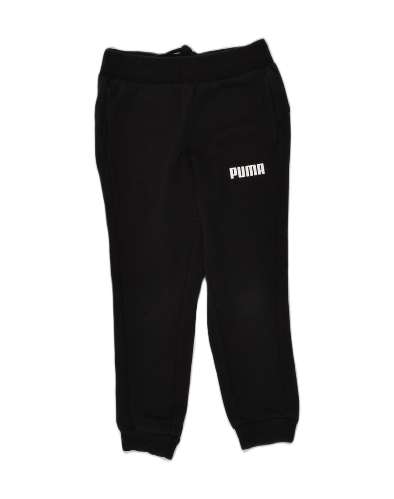 PUMA Boys Tracksuit Trousers Joggers 4-5 Years Black Cotton | Vintage Puma | Thrift | Second-Hand Puma | Used Clothing | Messina Hembry 