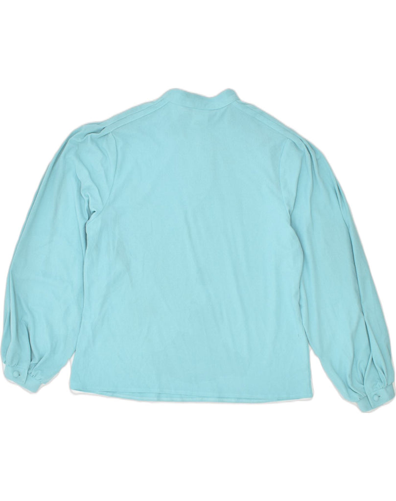 VINTAGE Womens Blouse Top EU 44 XL Turquoise Polyester | Vintage | Thrift | Second-Hand | Used Clothing | Messina Hembry 