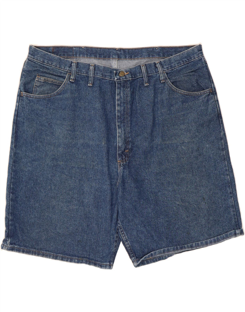 WRANGLER Mens Relaxed Fit Denim Shorts W44 2XL Blue Cotton Vintage Wrangler and Second-Hand Wrangler from Messina Hembry 