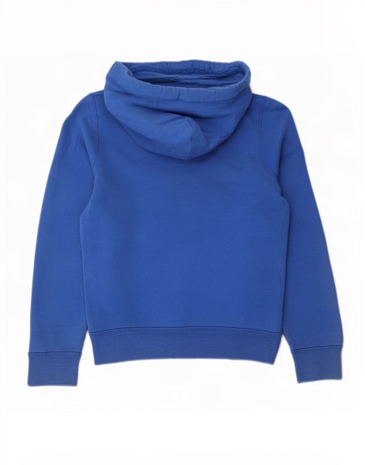 Hollister Mens Graphic Hoodie Jumper Medium Blue Cotton