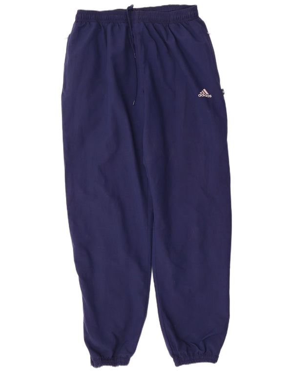 Adidas Mens Tracksuit Trousers Joggers Large Navy Blue Polyester