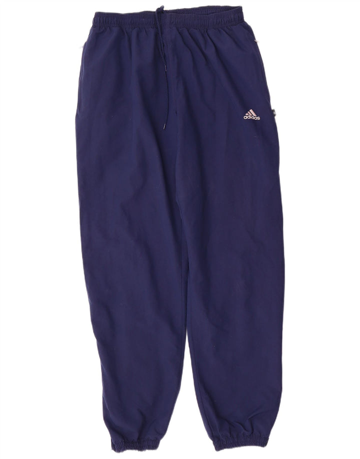 Adidas Mens Tracksuit Trousers Joggers Large Navy Blue Polyester