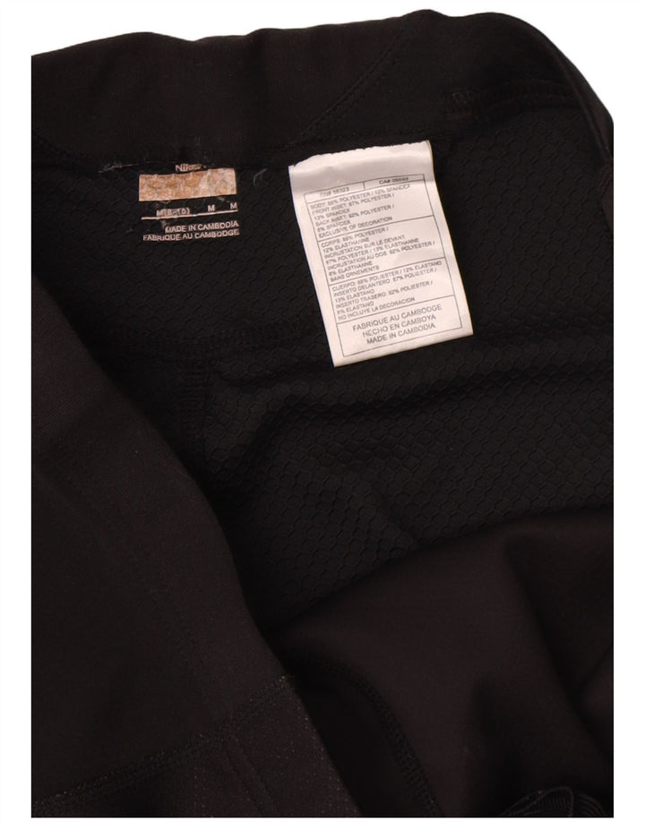 Nike Womens Leggings US 8/10 Medium Black Polyester