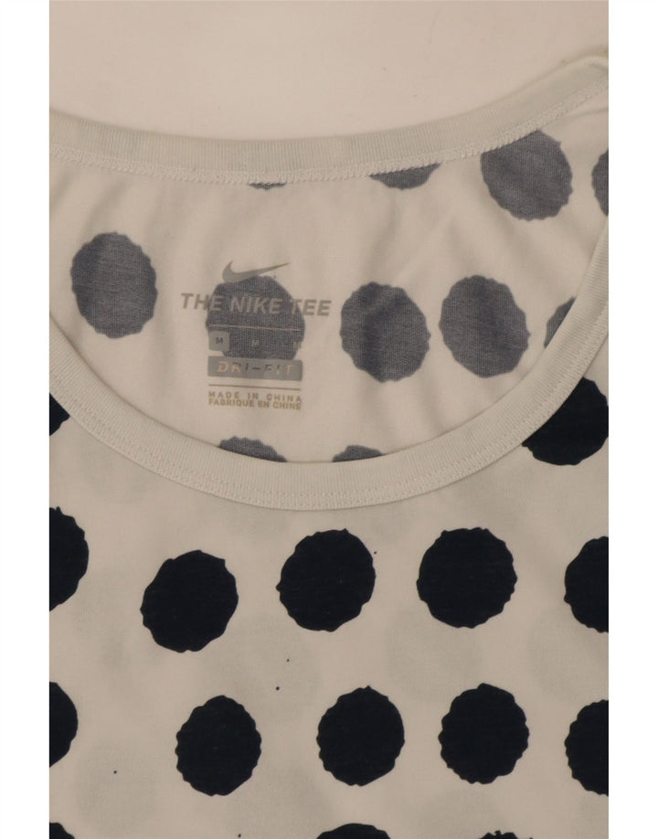 Nike Mens Dri Fit Vest Top Medium White Polka Dot