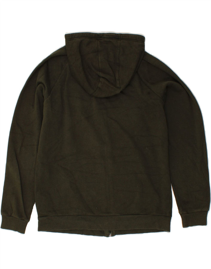 UNDER ARMOUR Mens Zip Hoodie Sweater Medium Green Cotton Vintage Under Armour and Second-Hand Under Armour from Messina Hembry 