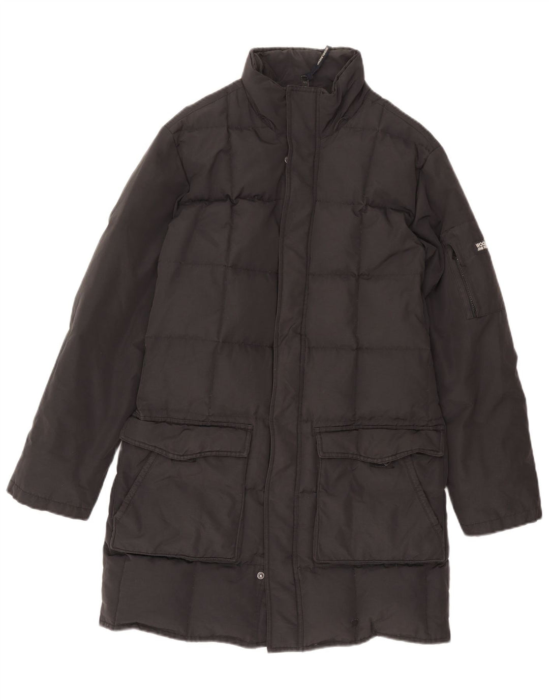 Woolrich Mens Padded Coat UK 38 Medium Black Nylon