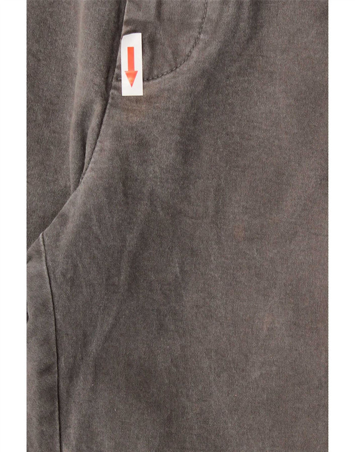 Marks & Spencer Mens Regular Fit Chino Trousers W34 L31 Grey Cotton