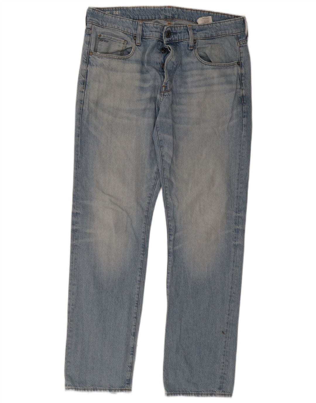 G-Star Mens 3301 Slim Jeans W34 L32 Blue
