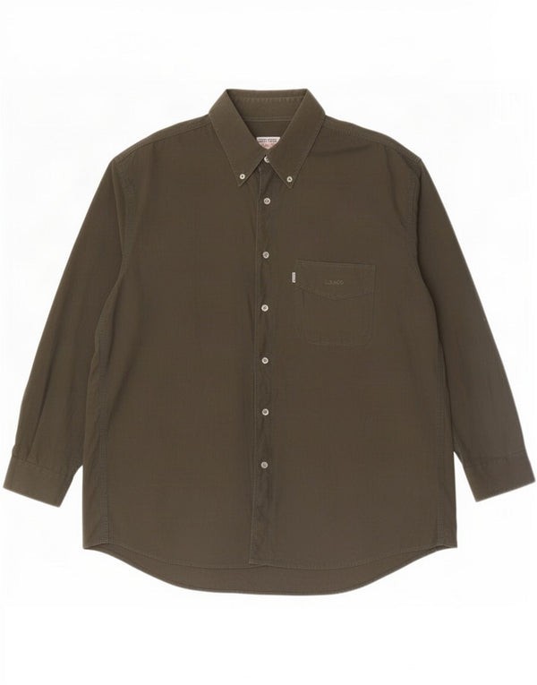 Levi's Mens Shirt XL Khaki Cotton