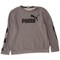 PUMA Mens Graphic Sweatshirt Jumper Large Grey Colourblock Cotton