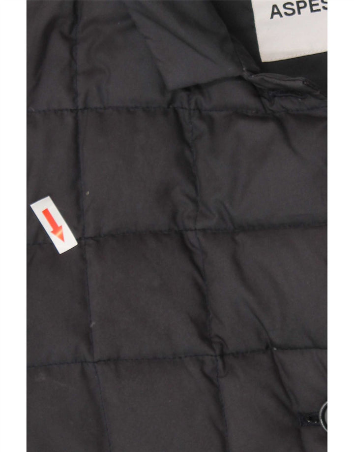 Aspesi Womens Padded Jacket UK 18 XL Navy Blue