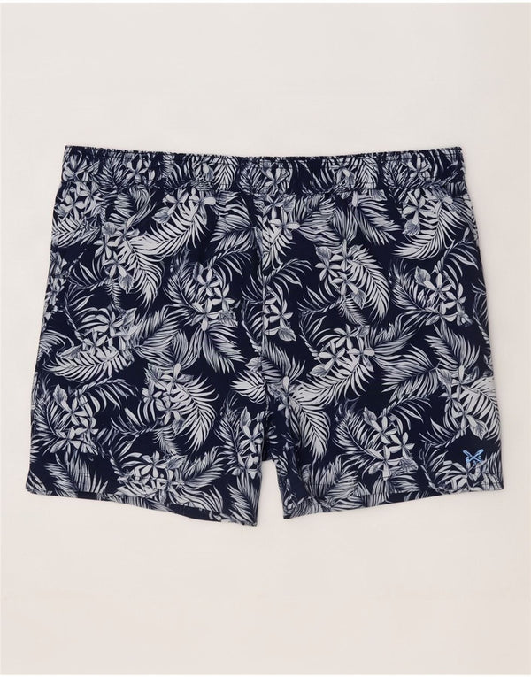 Crew Clothing Mens Swimming Shorts Medium Navy Blue Floral