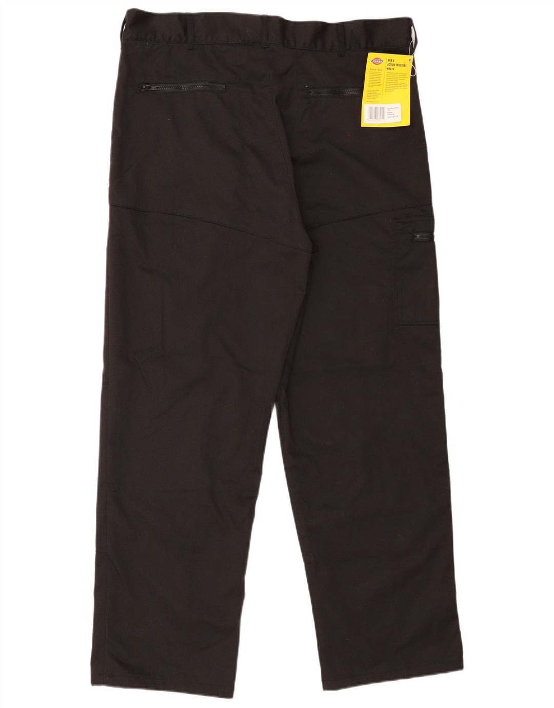 Dickies Mens Straight Cargo Trousers W40 L30 Black Polyester
