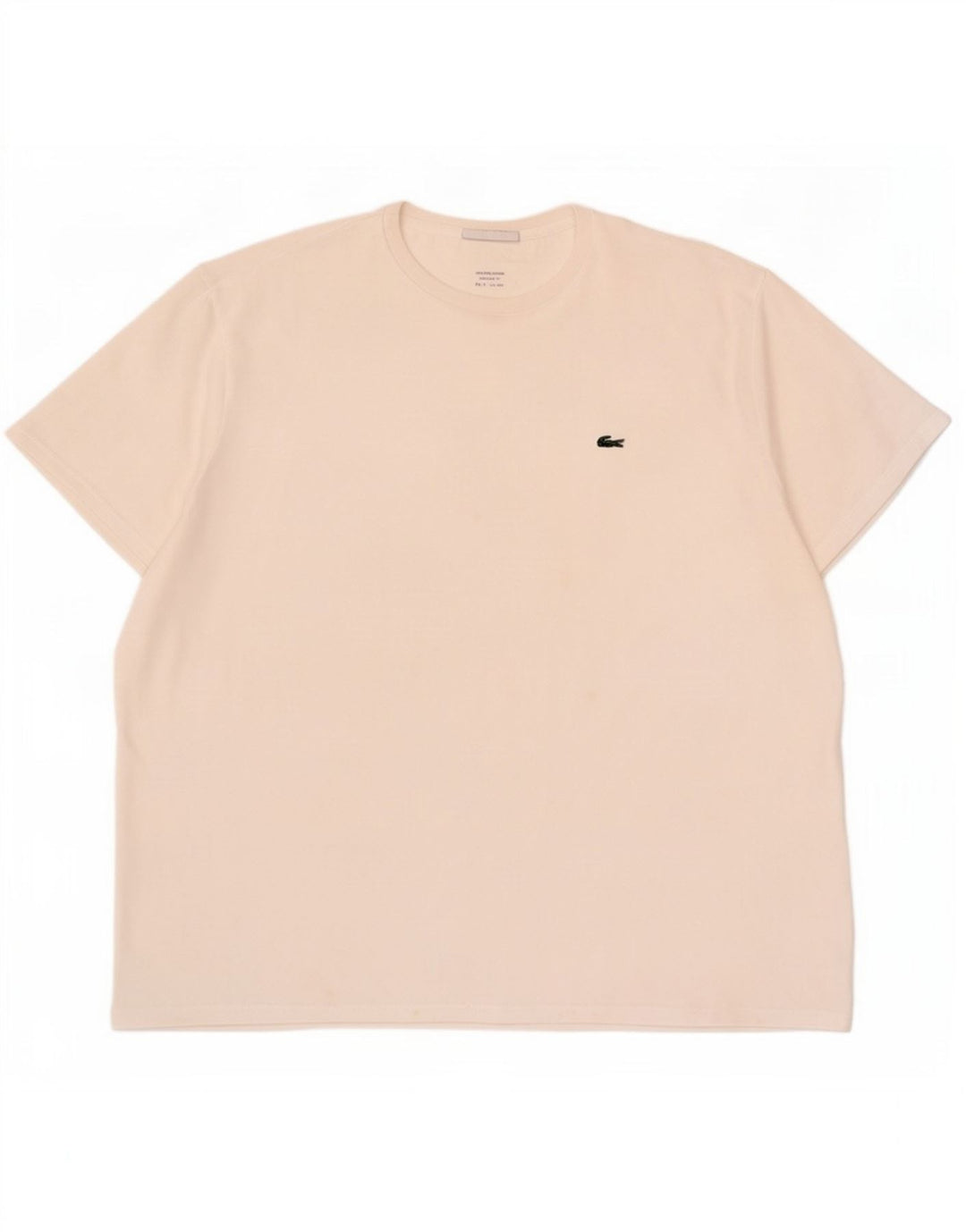 Lacoste Mens Regular Fit T-Shirt Top Size 9 4XL White Cotton