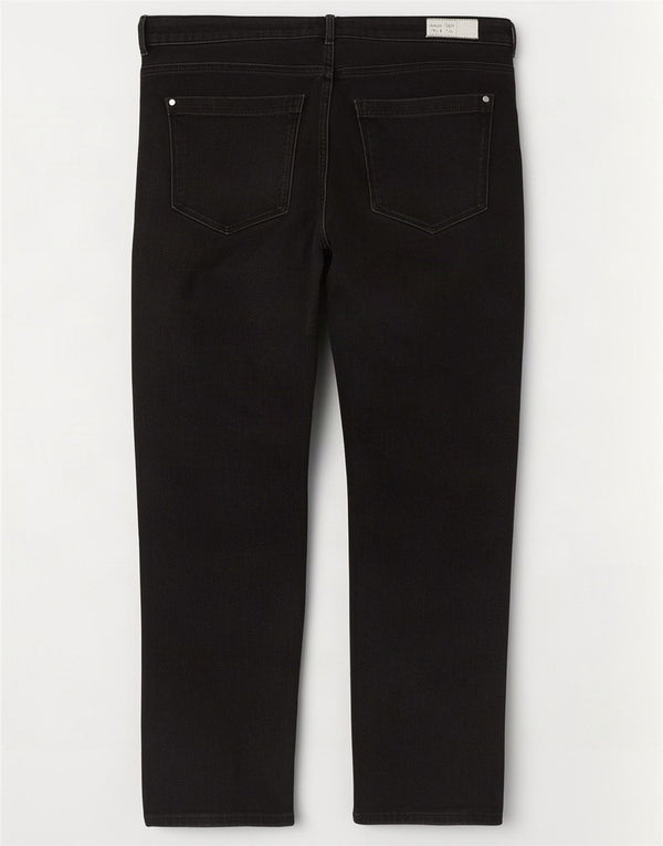 Marks & Spencer Womens Lily Crop Slim Jeans UK 18 XL W36 L26 Black Cotton