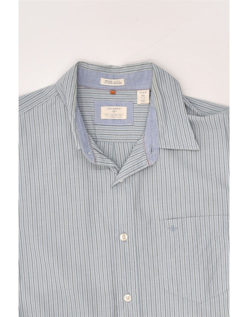 DOCKERS Mens Modern Classic Shirt Medium Blue Striped Cotton | Vintage Dockers | Thrift | Second-Hand Dockers | Used Clothing | Messina Hembry 