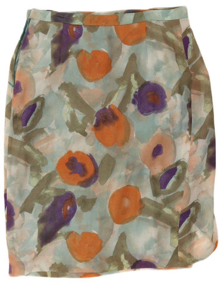 Vintage Womens Wrap Skirt W34 Large Multicoloured Floral