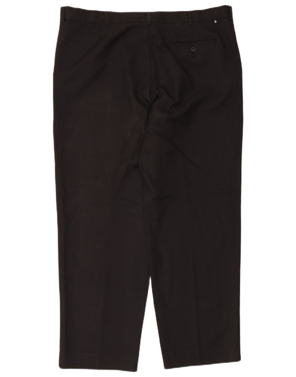 Farah Mens Tapered Chino Trousers W42 L31 Black Polyester